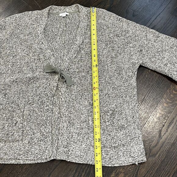 J Jill Pure Jill Cardigan Women’s Medium Green Two Toned Marled Knit Beachy - Picture 9 of 9